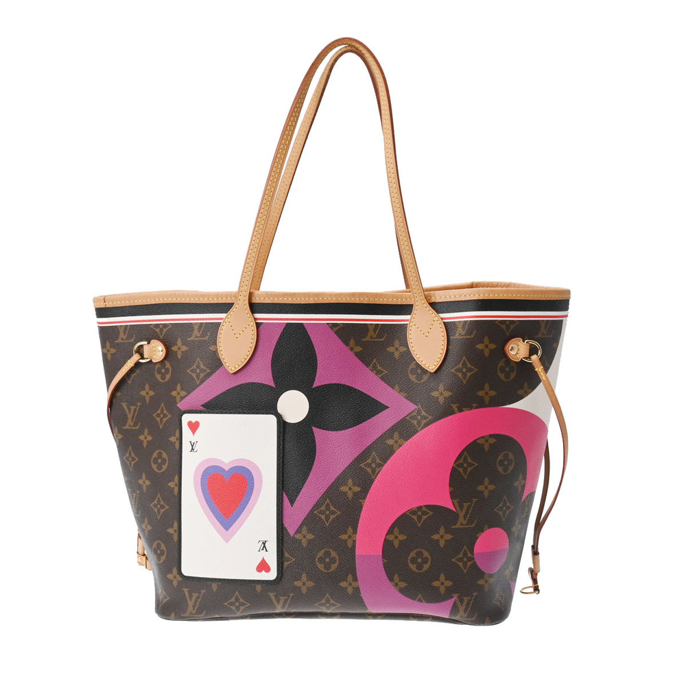 Louis Vuitton Monogram Neverfull Game On Brown Canvas Tote Bag